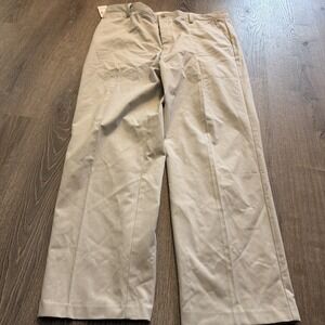 Dockers Pants Mens 38x32 White Linen Blend Premium Relaxed Fit Dress Trousers